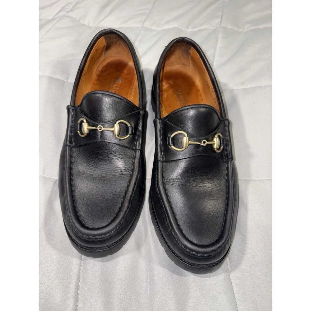 Gucci Horsebit Leather 1953 Loafers Sz 38 C